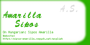amarilla sipos business card